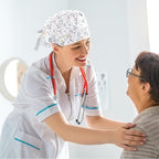 Scrub Cap with Hair Scrunchy, Ponytail Holder Surgical Cap - Image 5