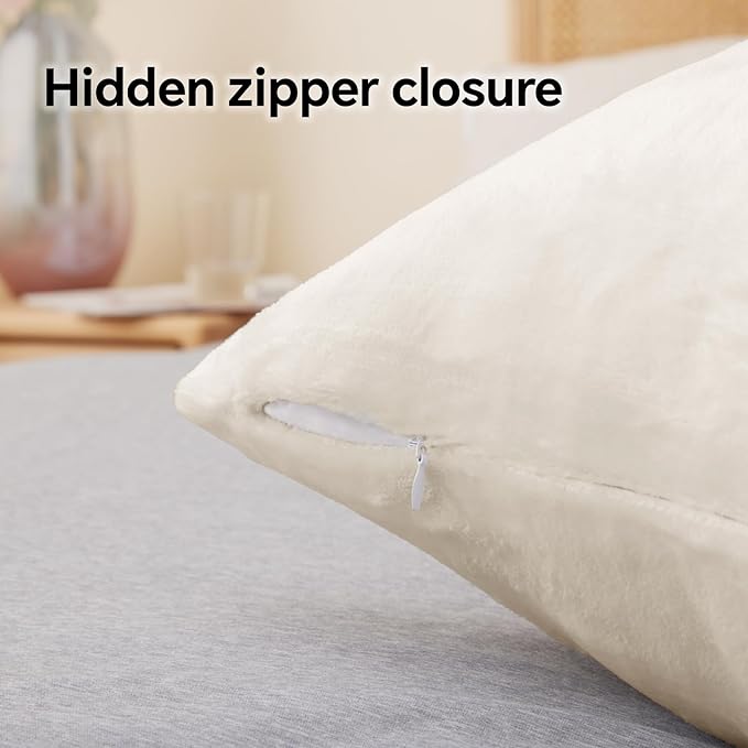 BEDELITE Flannel Pillowcases Standard Set of 2, Super Soft Fleece Pillow Case - Image 6