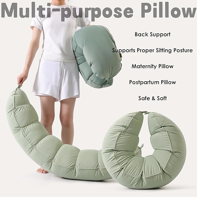Peallow – Long Round Body Pillow - Image 7