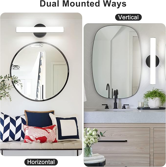 FOLKSMATE Modern Dimmable LED Vanity Light Bar Lighting Fixtures, 15.9 Inch LED - Image 5