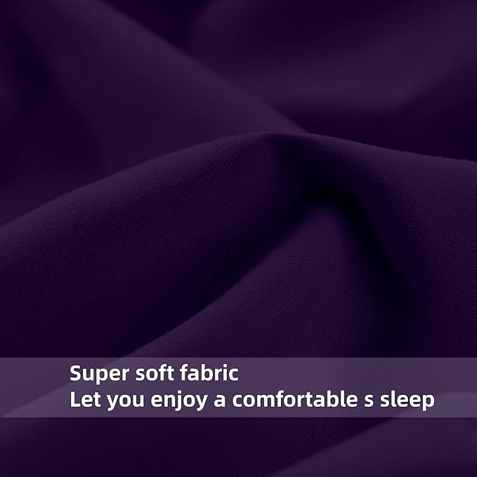 HBHLFZ Twin Fitted Sheet Only, Soft Breathable Bottom Sheet - Image 4