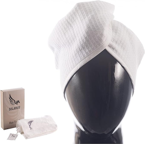 100% Turkish Cotton Hair Towel Wrap by SELARUS