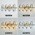 Piepooye Vintage Bathroom Light Fixtures Gold Vanity Light - Image 4
