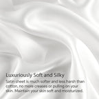 BEDELITE Satin Fitted Sheet and Pillowcases Set, Luxury Soft Similar to Silk - Image 3