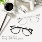 IBOANN Blue Light Glasses for Woman/Men, Fashion Blue Light Glasses Men - Image 8