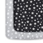 Pack and Play Sheets, 2 Pack Mini Crib Sheets, Stretchy Playard Fitted Sheet by Moonsea