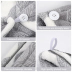 SINLAND Microfiber Hair Drying Cap Hair Towel Turban Twist - Image 4
