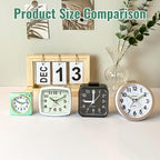 Lamisola Small Battery Operated Analog Alarm Clock, Travel Clock, Quieter - Image 7