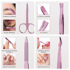 ZIZZON Professional Nail Care Kit, 12-Piece Manicure & Pedicure Grooming Set - Image 4