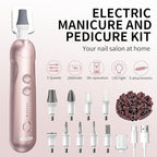 Cordless Electric Nail File Set, Rechargeable Pedicure Tools - Image 2