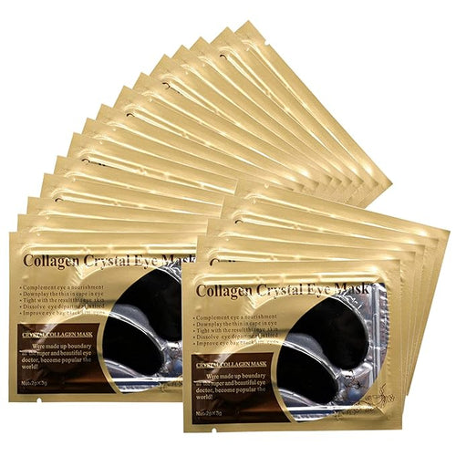 Adofect 30 Pairs Black Collagen Under Eye Mask Anti-Aging Hyaluronic Acid Eye by Adofect