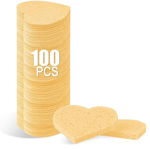 100-Count Compressed Facial Sponges by Mainlyrunmakeupsuppliers