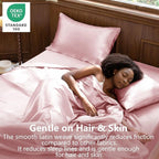 CozyLux Satin Sheets Queen Size Bed Set - Image 2