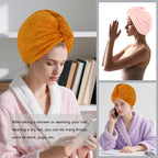 Microfiber Hair Drying Towel Wrap - Image 4