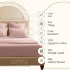 100% Cotton Bed Sheets Full Size Bed Set, 800TC 15" Deep Pocket Full Sheet Set - Image 5