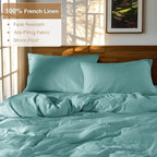 SONORO KATE 100% French Linen Duvet Cover Queen Size, Soft Breathable - Image 2