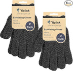 Yiclick Heavy Exfoliating Gloves, Exfoliating Body Scrubber by YiclickCreateBeautyforLife