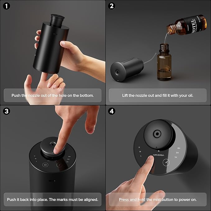Airversa Waterless Essential Oil Diffuser Starter Kit - Image 5