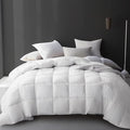 Hotel Grand White Goose Feather Down Fiber Comforter King Size, 100% Cotton by Unknown