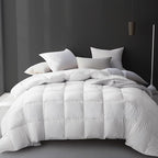 Hotel Grand Luxury White Goose Feather Down Fiber Comforter King Size, 100% by Unknown