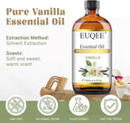 EUQEE 118ml Vanilla Essential Oil, Pure Vanilla Fragrance Essential Oil - Image 2