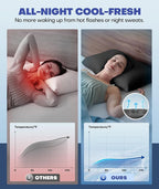 Ice Cooling Pillowcase for Hot Sleepers – Instantly Cool, Stays Cold All Night - Image 3