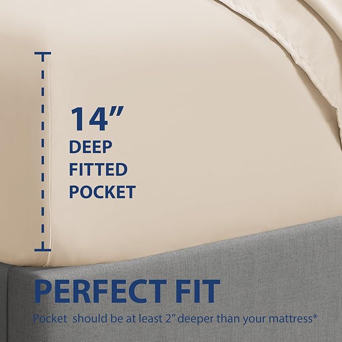 Cathay Home Twin Fitted Sheet - Image 3