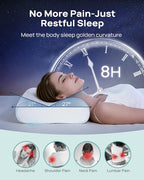 Releep Cervical Neck Pillow, Side Sleeper Pillow - Image 4