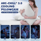 Elegear Cooling Pillow Cases for Hot Sleepers, Clean Fabric Silver Infused - Image 8
