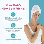 Hair RePear The Ultimate Hair Towel – Generous 29" x 45" Cotton Hair Towel - Image 2