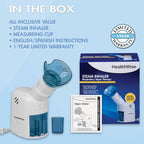 HealthWise Steam Inhaler Respiratory Vapor Therapy | Sinus Pressure, Congestion - Image 6