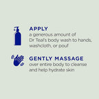 Dr Teal's Body Wash with Pure Epsom Salt, Relax & Relief with Eucalyptus & - Image 3