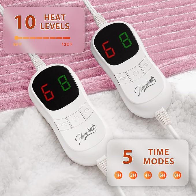 Homemate Electric Heated Blanket King Size - Image 3