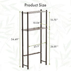 AmazerBath Bamboo Over The Toilet Storage Shelf, 2-Tier Over Toilet Bathroom - Image 2