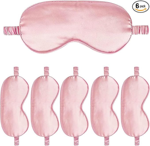 6PACK Silk Sleep Mask Satin Eye Masks Blackout Silky Eyeshade Cover Soft by WJingYiJia