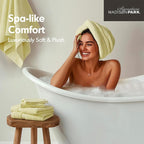 Madison Park 800GSM Bathroom Towel Set of 8 100% Cotton Bath Towel Set - Image 5