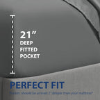 Cathay Home Twin XL Fitted Sheet - Image 3