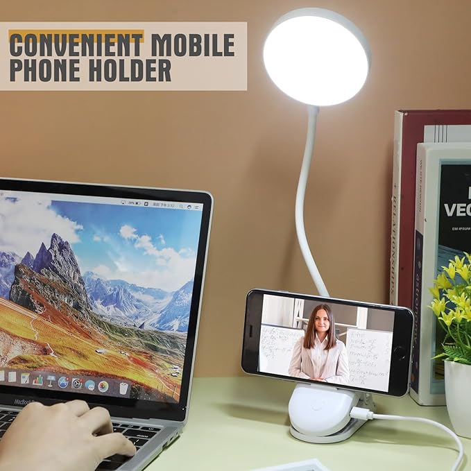 Retisee 12 Pcs Clip on Lamp Bulk LED Reading Light Book Lamp Clamp - Image 3