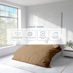 Kotton Culture 3 Pc Duvet Cover Queen Size/Full Size Set-100% Egyptian Cotton - Image 5