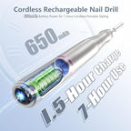 TUOBEO Cordless Nail Drill Electric Rechargeable File Kit, Professional Efile - Image 2
