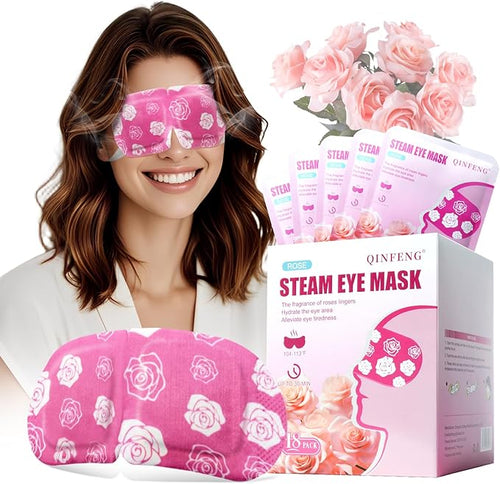 18 Packs Steam Eye Mask for Dry Eyes Self Heating Masks Cornea Care Rest by QINFENG