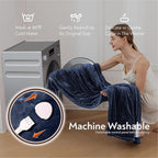 Wapaneus Foot Pocket Heated Blanket Electric Throw - Image 5