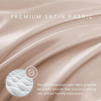 MR&HM Satin Bed Sheets, Full Size Sheets Set - Image 3