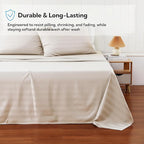 Cotton Flat Sheets Only, 600 TC 100% Cotton Flat Sheet Top Sheet Only, Queen - Image 5