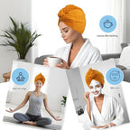 Microfiber Hair Drying Towel Wrap - Image 3