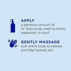 Dr Teal's Body Wash with Pure Epsom Salt, Daytime/Nighttime with Vitamin C & - Image 4