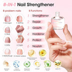 Gellen Nail Care Kit Manicure Tools Kit: Nail Strengthener and 2Pcs Nail File & - Image 3
