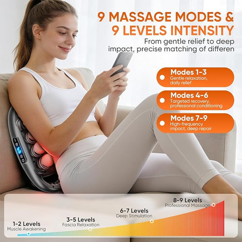 16 Head Massage Gun Deep Tissue, Quiet Back Massager - Image 2