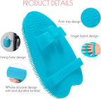 2 Pack Soft Silicone Shower Brush, Body & Face & Short Hair Wash, Bath - Image 2