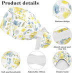 Scrub Cap with Hair Scrunchy, Ponytail Holder Surgical Cap - Image 4